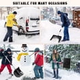 thumbnail image 3 of TEHAUX Aluminum Snow Shovel with Ice Scraper Feature for Camping and Snowmobile Trail Maintenance, 3 of 8