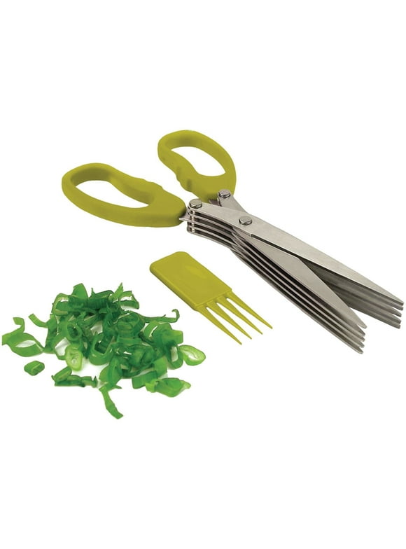 Starfrit Stainless Steel Multi Blade Herb Scissor; Green SRFT80714AZ