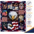 thumbnail image 4 of American Flag Blanket, Bald Eagle Blanket American Flag Bald Eagle Print Throw Blanket for Bed Couch, Soft Cozy Fleece Flannel Blanket Room Decor, Patriotic Decorations Gifts Ideas Blanket, 4 of 5