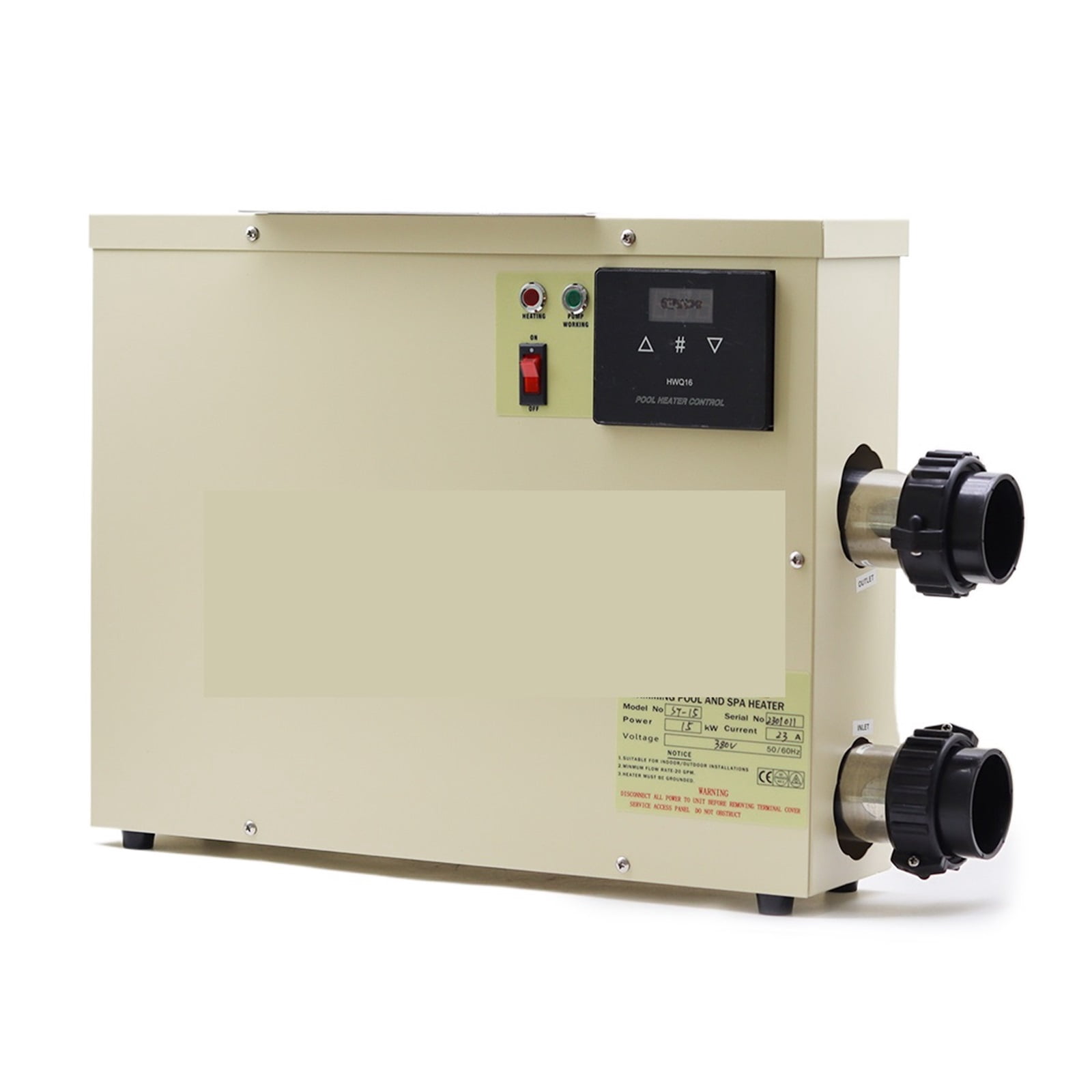 11KW Water Heater For Swimming Pool &Bathtube Thermostat