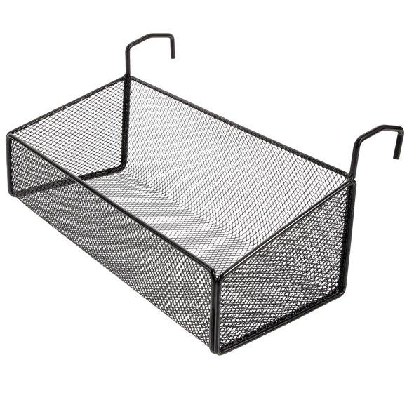 FENGGUIQU Organizador De Cesta De Negro Colgante Para Estantería En Y Hogar