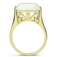thumbnail image 3 of Luxe Jewelry Designs Women's Gold Plated Ring with White Synthetic Cat Eye Stone - Size 10 (Pack of, 3 of 4