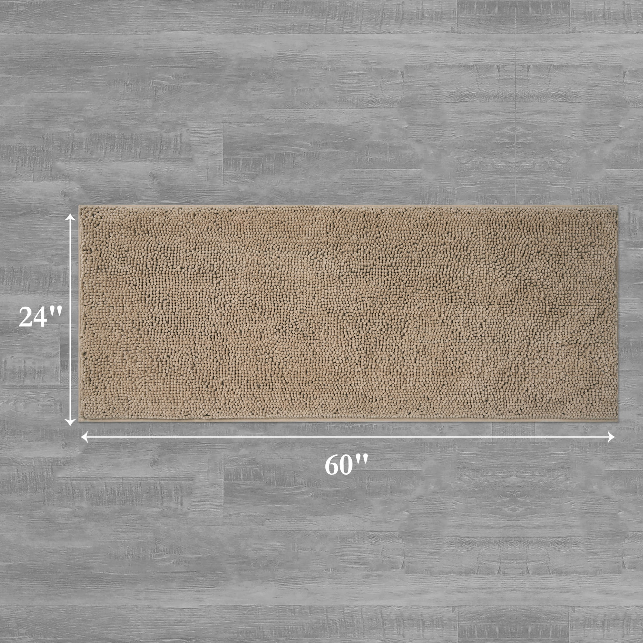Resort Collection Chenille Plush Loop Bath Mats