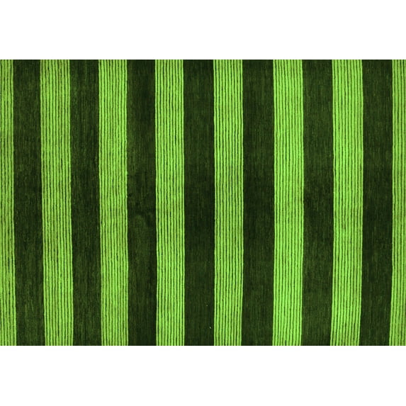 Ahgly Company Indoor Rectangle Oriental Green Modern Area Rugs, 8' x 12'