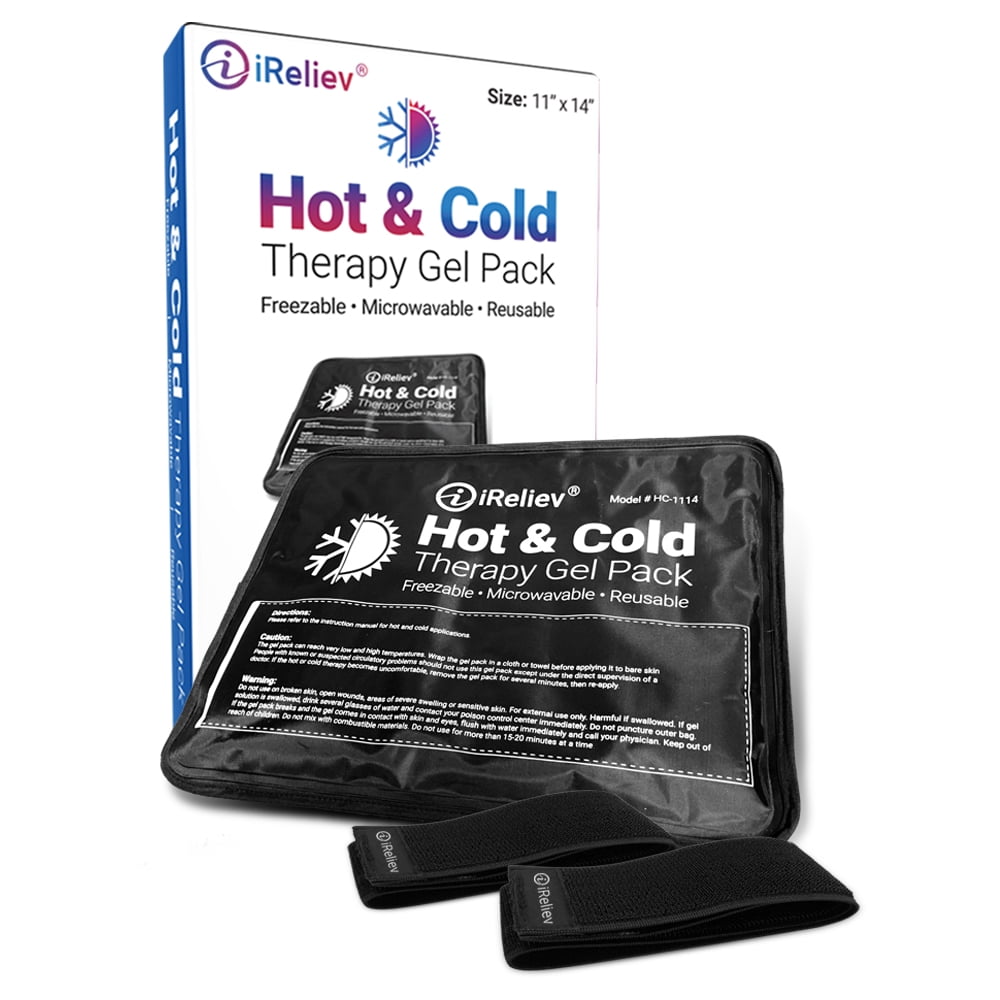 Ice Pack or Hot Pack 11" x 14" Premium Hot Cold Pack for Relief