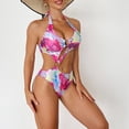thumbnail image 5 of Babysbule Women's One Piece Swimsuit New Arrival Fashion Splicing Swimwear Summer Casual Bikini Swimsuit Sets, 5 of 8