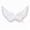 White#1021, variant on Faux Feather Stage Wings Carnival Performance Wings for Festival Show Photo Set Costume Prop Black 23.6"x13.8"