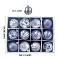 thumbnail image 2 of MesaSe Boules Suspendues Miniatures en PVC Rouge Petites Boules de Noël 12 Unités, 2 of 9