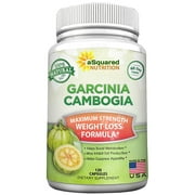 aSquared Nutrition Garcinia Cambogia Extract - 120 Capsules - 100% Natural Ultra High Strength HCA, Natural Weight Loss Diet Pills XT, Best Extreme Fat Burner Slim & Detox Max for Men & Women