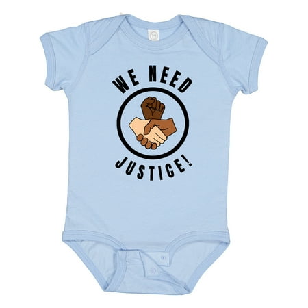 

Inktastic Black History Month We Need Justice Hands Gift Baby Boy or Baby Girl Bodysuit