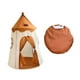 thumbnail image 4 of Tienda de campaña para niños pequeños Hugo Tipi Castillo Plegable Marrón, 4 of 10