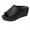 1Black, variant on Backless Platform Sandals for Women Slip on Peep Toe Summer Beach Slides Casual Slippers