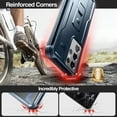 thumbnail image 3 of Dexnor for Samsung Galaxy S21 Ultra Case, [Built in Screen Protector and Kickstand] Heavy Duty Military Grade Protection Shockproof Protective Cover for Samsung Galaxy S21 Ultra 5G, 6.8 inch Navy Blue, 3 of 4