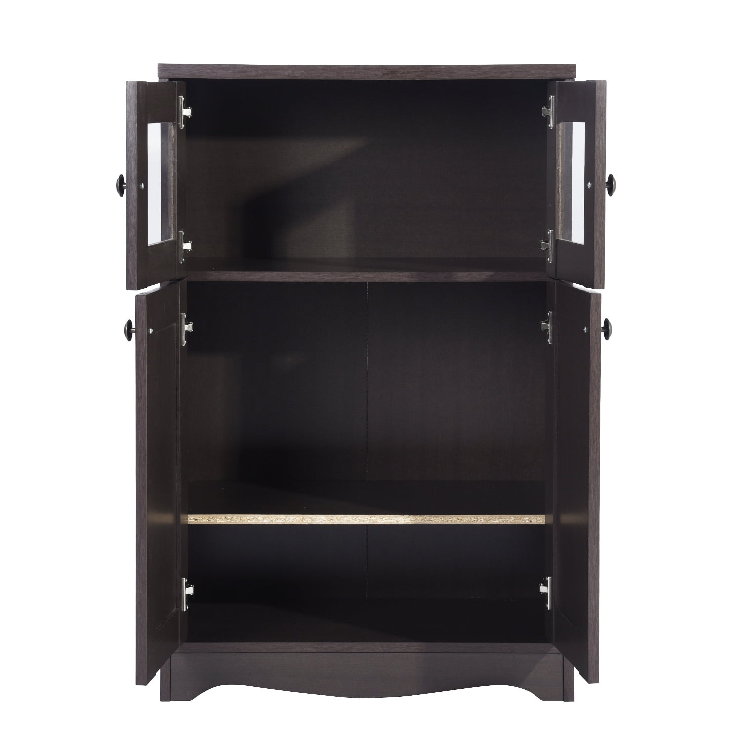 Kepooman Floor Storage Cabinet, Free Standing Kitchen Cupboard, Wooden Storage Cabinet with 2 Doors, Office Furniture, Brown Kepooman Floor Storage Cabinet, Free Standing Kitchen Cupboard, Wooden Storage Cabinet with 2 Doors, Office Furniture, Brown