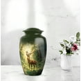 thumbnail image 6 of MUKTIVE Deer Cremation Urns for Adult Ashes Women - Large Green Forest Memorial Urns for Adult Male - Funeral Urn for Human Ashes - Burial Urn for Mother & Father - 10 Inch, 6 of 7