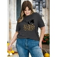 thumbnail image 4 of XCHQRTI Pumpkin Plus Size Women Tshirt Its Fall Yall Thanksgiving Short Sleeve Graphic Tees, 4 of 7
