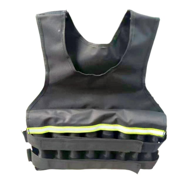 Juego de chaleco de peso Ropa de entrenamiento pesado Vestible Vestible Vestible Pesaje ajustable con tiras reflectantes para la construcción de