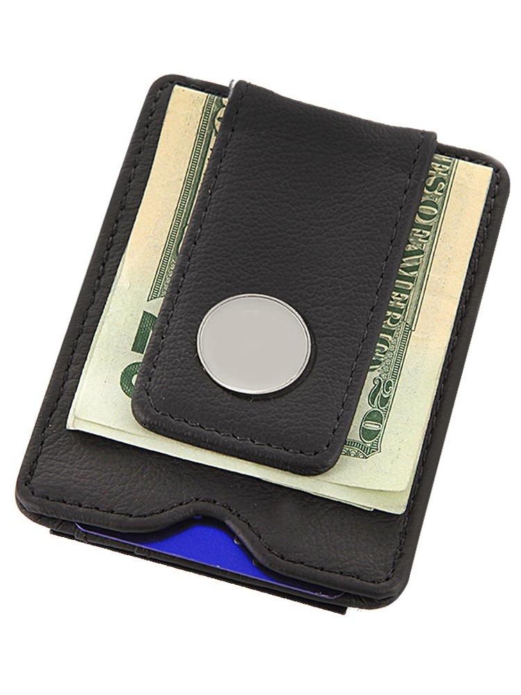 Leather Wallet and Money Clip