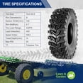 thumbnail image 5 of MaxAuto Set of 4 15X5-6 Front Tires & 20X9.50-8 Rear Lawn Mower Turf ATV Tires, 5 of 7