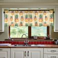 thumbnail image 3 of Yayeee Kitchen Curtains Set of 2 Light Filtering 57"x36" Over Sink Window Panels, Sunshine Pineapples, 3 of 7