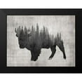 thumbnail image 2 of Brown, Denise 18x15 Black Modern Framed Museum Art Print Titled - Pine Bison, 2 of 5
