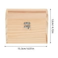 thumbnail image 2 of OUNONA Wooden Craft Storage Box Unpainted DIY Jewelry Case Vintage Treasure Chest Pirate Keepsakes Box Trinket Organizers for Craft Projects, 2 of 8