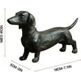 thumbnail image 4 of Nvzi Dachshund Statue Garden Decor, Standing Dachshund Dog Decoration Antique Style Resin Crafts Dog Lover Gift for Garden Patio Lawn Courtyard Home Desktop Decoration, Black, 7.1x3.9x2in, 4 of 5