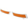 thumbnail image 4 of For BMW X5 2011 2012 2013 Bumper Reflector Driver and Passenger Side | Pair | Front | CAPA Certified | Replacement For BM1084103, BM1084103C, 4 of 6