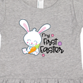 thumbnail image 4 of Inktastic My 1st Easter with Cute Bunny and Carrot Girls Toddler Dress, 4 of 5
