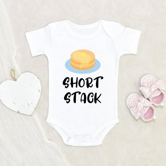 Baby Shower Gift Cute Baby Onesie Short Stack Pancakes Baby Onesie Food Themed Baby Onesie Unique Baby Clothes
