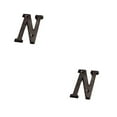 thumbnail image 1 of Decodeary House Sign With Retro 3D Wide Range Of Uses And Durable Metal House Numbers Retro 3D Sign Metal House Number Plaque N 2Set, 1 of 6