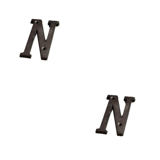 relayinert House Sign With Retro 3D Wide Range Of Uses And Durable Weather-resistant Metal House Numbers Retro 3D Sign N 2Set