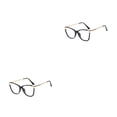 thumbnail image 1 of Minnieouse Gafas de ojo de gato de moda Retro Anti luz azul mujeres lectura transparente estilo Vintage gafas de marco grande de lujo Negro luz 2piezas, 1 of 6