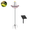 Purple, variant on Outdoor Solar Floating Bird Bath with Solar Panel, Garden Bird Feeder & Tub for Birdwatching & Wildlife Support