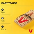 thumbnail image 4 of Victor M156-20 Metal Pedal Sustainably Sourced FSC Wood Snap Mouse Trap - 20 Traps (Pack of 1), 4 of 4