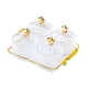 thumbnail image 4 of Cuencos divididos para servir aperitivos, bandeja para servir frutos secos y dulces, transparente, plato de frutos secos para boda, bandeja de frutos 4 cuadrícula, 4 of 9