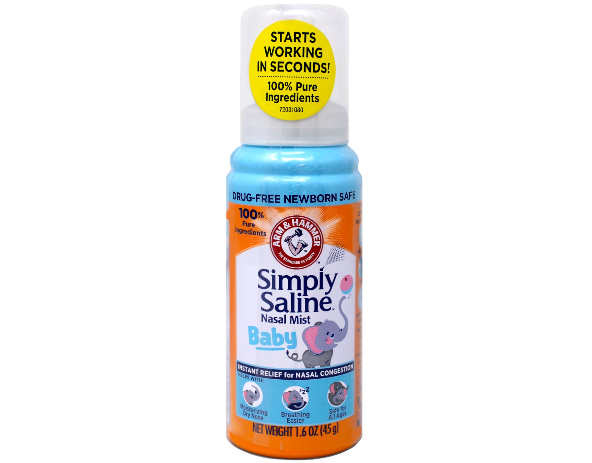 Simply Saline Nasal Mist Moisturizes & Clear Everyday Stuffy Nose Baby 1.5 oz