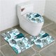 thumbnail image 1 of ABPHQTO Medusas de mar transparente Juego de alfombras de baño de 3 piezas Alfombra de baño Alfombra de contorno y tapa de inodoro, 1 of 2