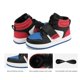 thumbnail image 3 of Zapatillas de baloncesto altas para niños DREAM PAIRS Rojo Azul Talla 3, 3 of 5