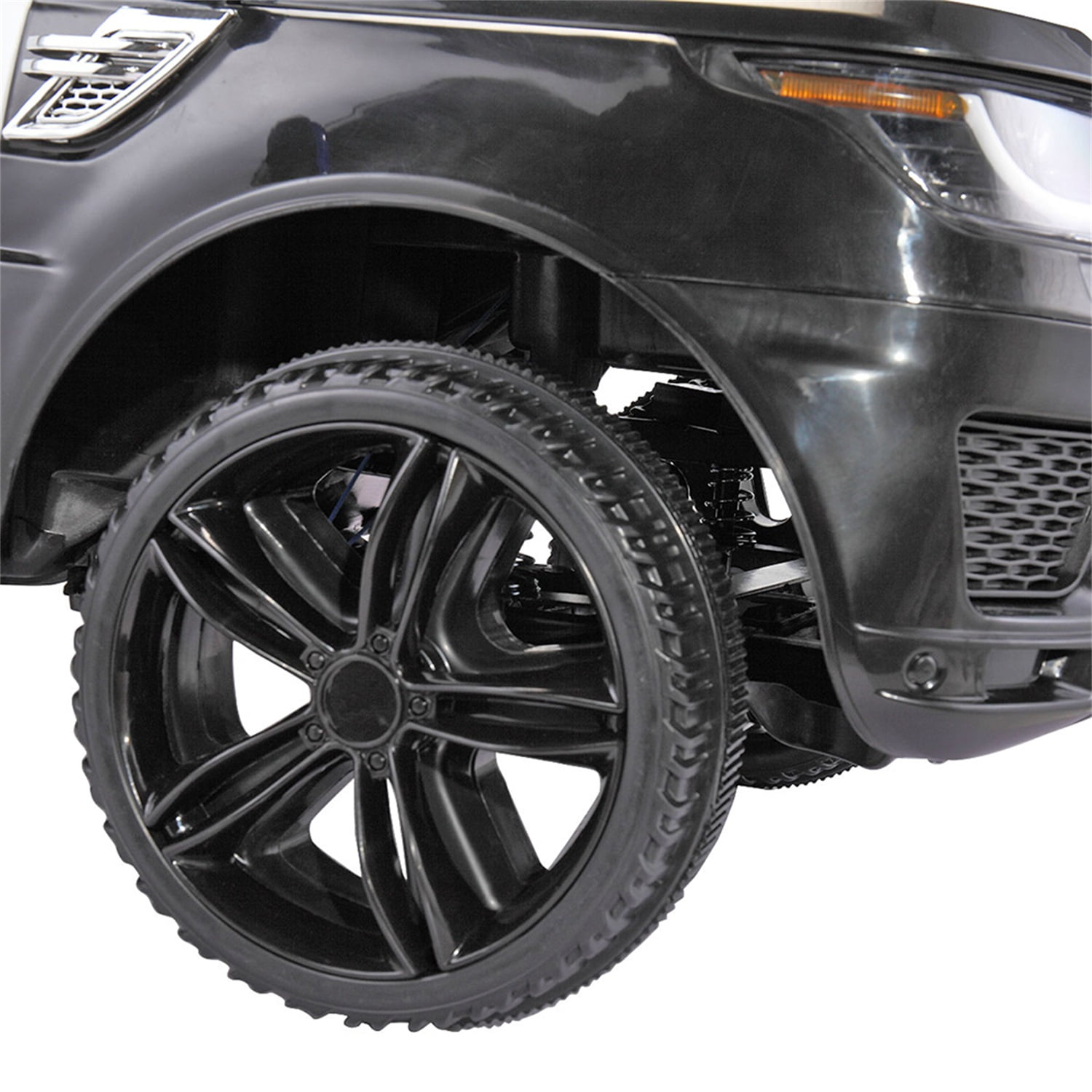 CIPACHO 12V Kids Ride On SUV Electric Cop Car with Remote Control, Siren Sounds Alarming Lights, Music Story, Black