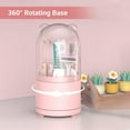 thumbnail image 4 of White Toothbrush Holders for Bathroom, Kids Rotating Electric Tooth Brush Holder with Lid, Cute Bathroom Toothpaste and Toothbrush Storage Sink Caddy Organizer Countertop Accessories, 4 of 7