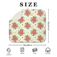thumbnail image 4 of Pioneer Flower Floral Print Pattern Kitchen Dish Drying Mat 1 Pack, Ultra Absorbent Microfiber Drainer Mat, 16"x18", 4 of 6