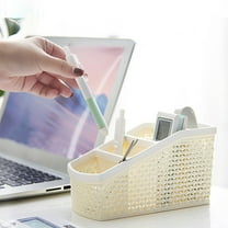 TACILIP Office Supplies, Bathroom Caddy Organizer Cleaning Basket Basket Storage Organizer for Cottons Swabs Pads Floss Cosmetic Makeup Brushes Pen, Gifts for Mom