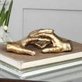 thumbnail image 3 of Uttermost Hold My Hand Contemporary Iron Sculpture in Gold Finish, 3 of 6