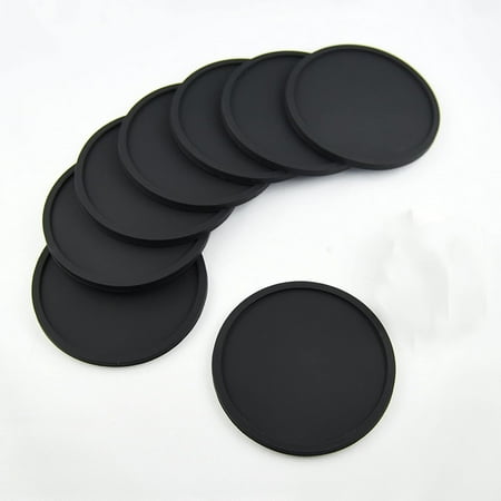 

8PC Silicone Coffee Placemat Button Cup Mug Glass Beverage Holder Pad Mat CHMORA