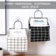 thumbnail image 3 of 2pcs Wall Hanging Storage Bag, Waterproof Over The Door Closet Organizer With Metal Frame, Stylish Hanging Pocket Linen Cotton Pouch Box Containers F, 3 of 4