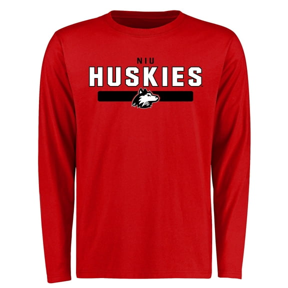 Men's Red Northern Illinois Huskies Team Strong Long Sleeve T-Shirt