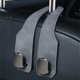 thumbnail image 3 of Organizador de doble gancho para asiento trasero de coche | Piel sintética y metal | Acento de diamante | Instalación sin taladros | Sostiene Bolsos Monederos Accesorios | Ajuste universal para, 3 of 4