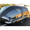 thumbnail image 6 of Extreme Online Store Replacement For 2005-2015 Toyota Tacoma Access Cab Models | EOS Visors IN-CHANNEL Style SMOKE TINTED Side Vents Window Deflectors Rain Guards, 6 of 12