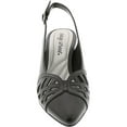 thumbnail image 3 of Easy Street Womens Bizzy Cushioned Footbed Faux Leather Slingbacks, 3 of 3
